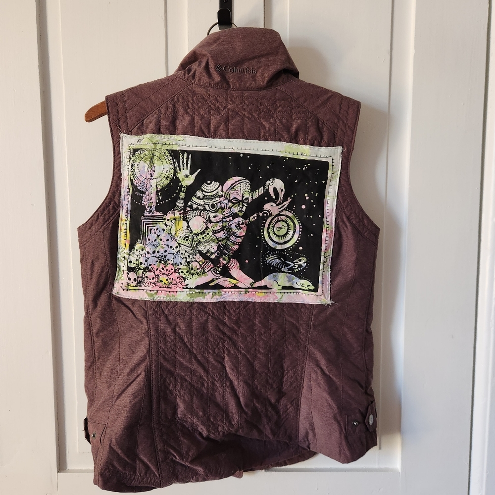 Upcycled, quilted vest.